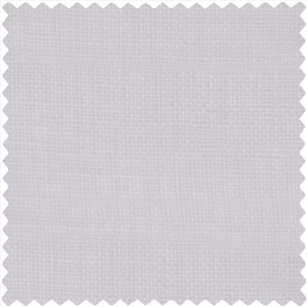 White 100% Irish Linen Light Drapery Fabric
