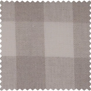 Bray Natural Furnishing Fabric Medium Check Irish Linen