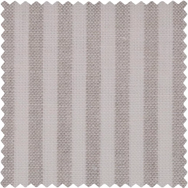 Bray Stripe Furnishing Fabric Medium Natural Irish Linen