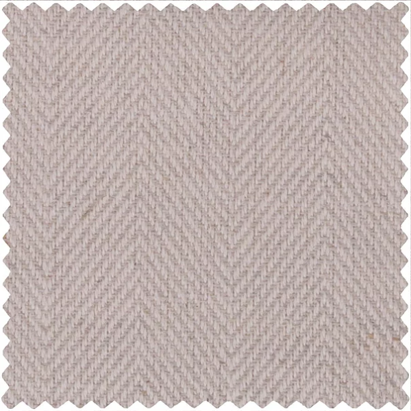 Sligo Chevron Furnishing Fabric Medium Oatmeal Irish Linen