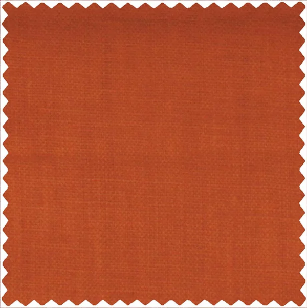 Tyrone Burnt Orange Furnishing Fabric Light 100% Irish Linen