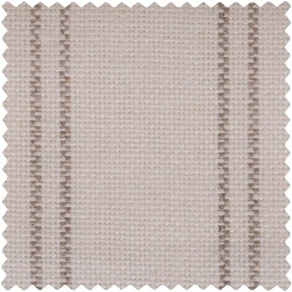 Wilde Pinstripe Upholstery Fabric Heavy Natural Irish Linen