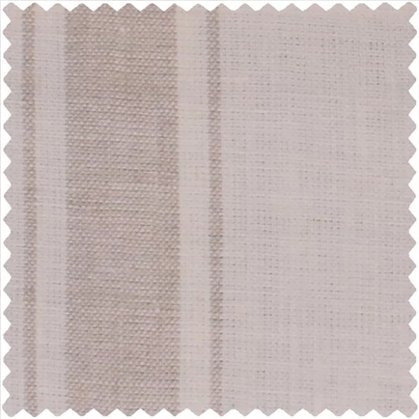 Tyrone Stripes Furnishing Fabric Light Natural Irish Linen