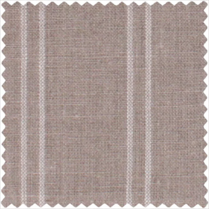 Tyrone Stripe Furnishing Fabric Light Natural Irish Linen
