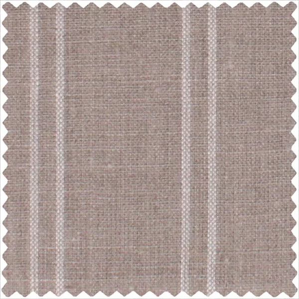 Tyrone Stripe Furnishing Fabric Light Natural Irish Linen