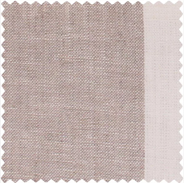 Tyrone Wide Stripe Furnishing Fabric Light Natural Irish Linen