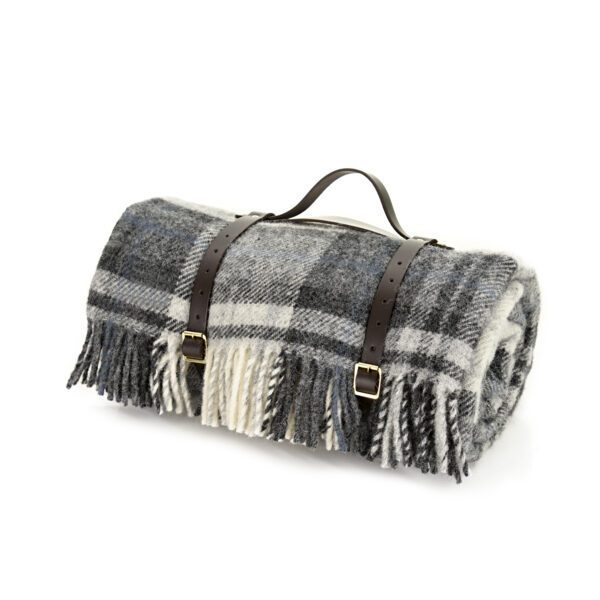 Polo Wool Camping Blanket Tweedmill Picnic Rug Rolls - Image 6