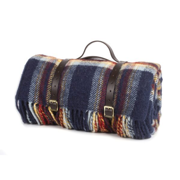 Polo Wool Camping Blanket Tweedmill Picnic Rug Rolls - Image 7