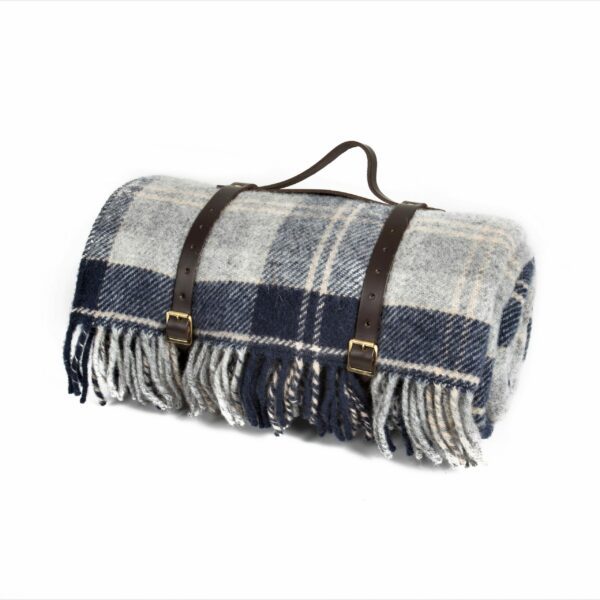 Polo Wool Camping Blanket Tweedmill Picnic Rug Rolls - Image 5