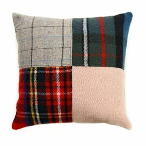 Tartan Patchwork Cushion Tweedmill Tweed Patchwork Cushions