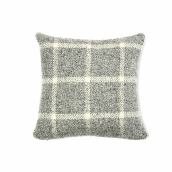 Chequered Check Cushion Cover Tweedmill Wool Bed Linen - Image 4