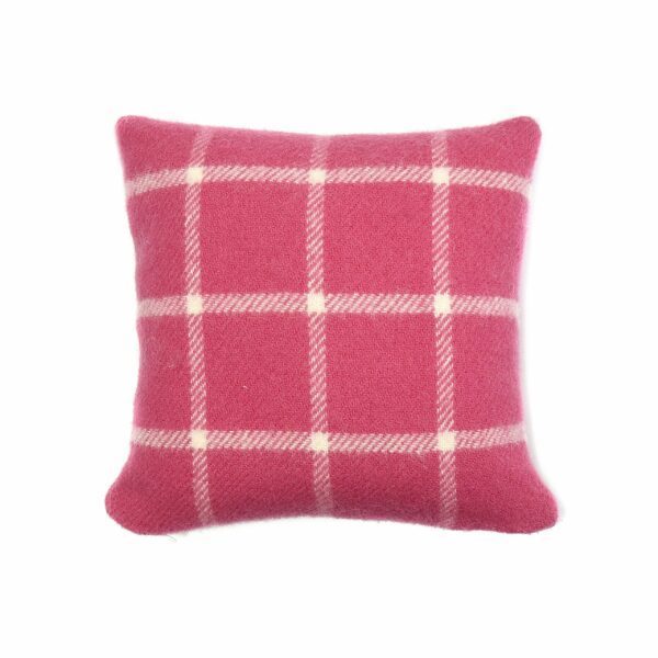 Chequered Check Cushion Cover Tweedmill Wool Bed Linen - Image 2