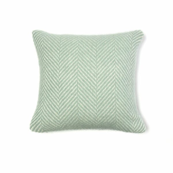 Fishbone Wool Cushion Cover Tweedmill Wool Bed Linen - Image 2