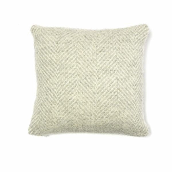 Fishbone Wool Cushion Cover Tweedmill Wool Bed Linen - Image 4