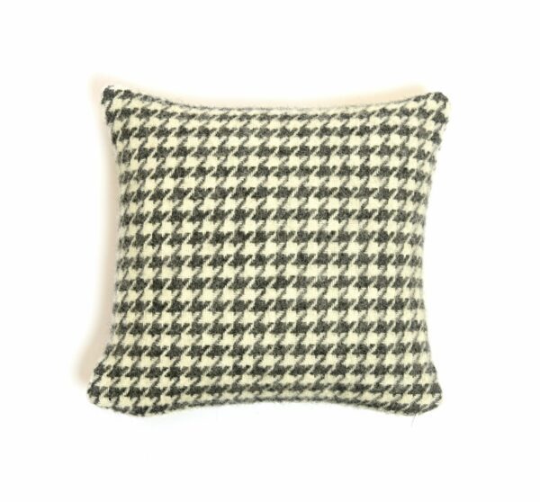 Houndstooth Wool Cushion Cover Tweedmill Wool Bed Linen - Image 2