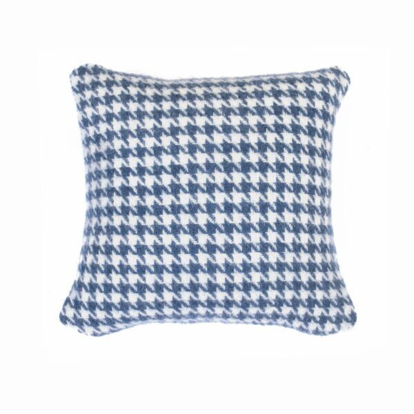 Houndstooth Wool Cushion Cover Tweedmill Wool Bed Linen - Image 5