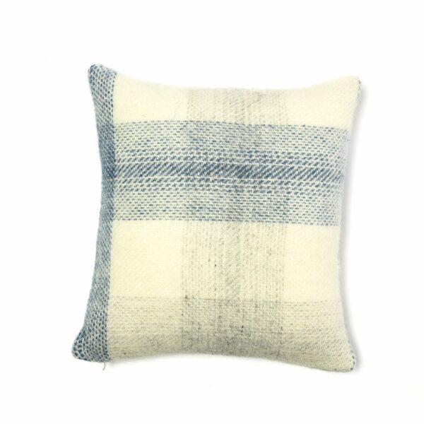 Meadow Check Cushion Cover Tweedmill Wool Bed Linen - Image 3