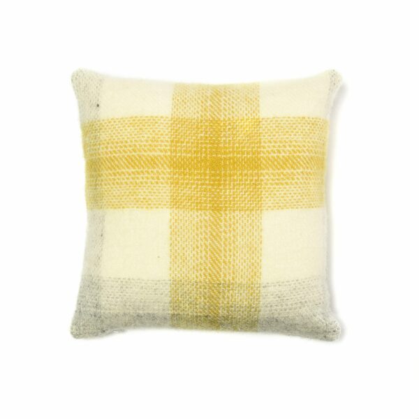 Meadow Check Cushion Cover Tweedmill Wool Bed Linen - Image 2