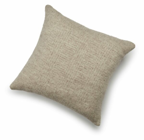 Fishbone Wool Cushion Cover Tweedmill Wool Bed Linen - Image 8