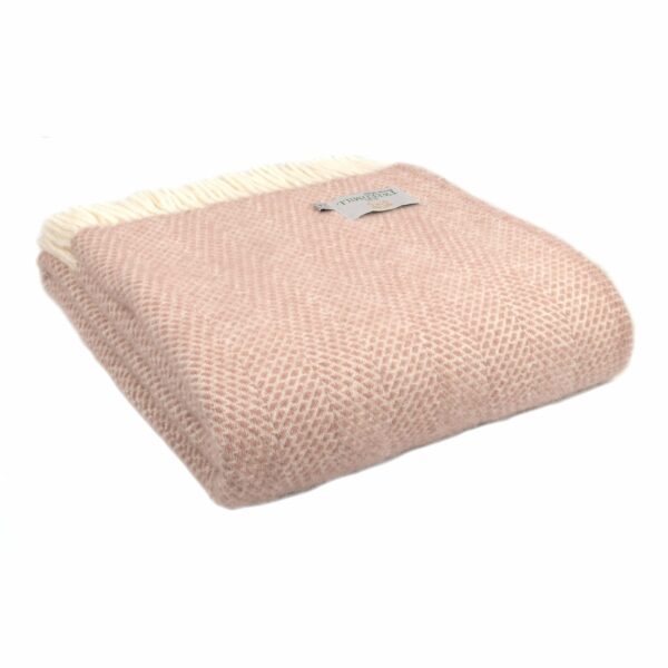 Beehive Wool Throw Blanket Tweedmill Wool Bed Throws - Image 4