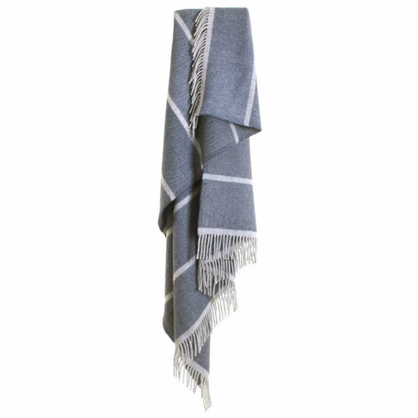 Broad Stripe Knee Blanket Tweedmill Wool Bed Throws - Image 2