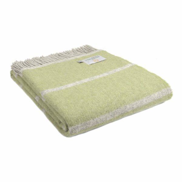 Broad Stripe Throw Blanket Tweedmill Wool Bed Throws - Image 3