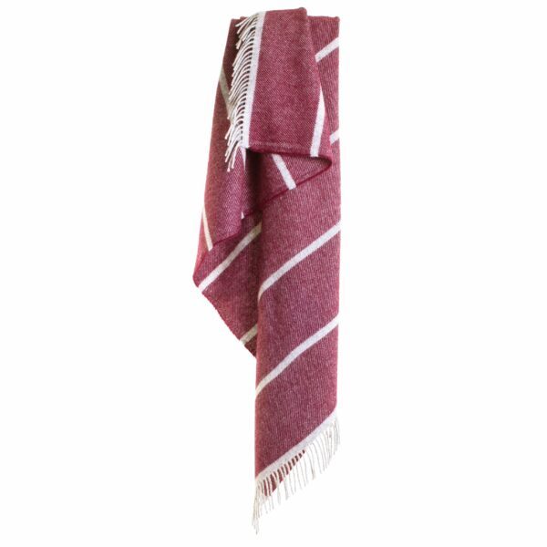 Broad Stripe Knee Blanket Tweedmill Wool Bed Throws