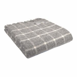 Chequered Check Throw Blanket Tweedmill Wool Bed Throws