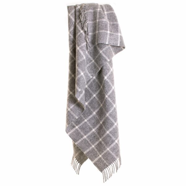 Chequered Check Knee Blanket Tweedmill Wool Bed Throws
