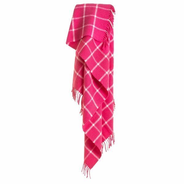 Chequered Check Knee Blanket Tweedmill Wool Bed Throws - Image 3