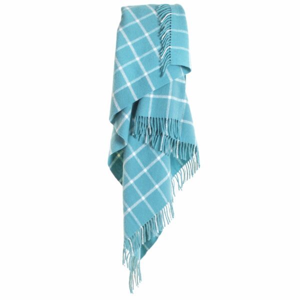 Chequered Check Knee Blanket Tweedmill Wool Bed Throws - Image 4