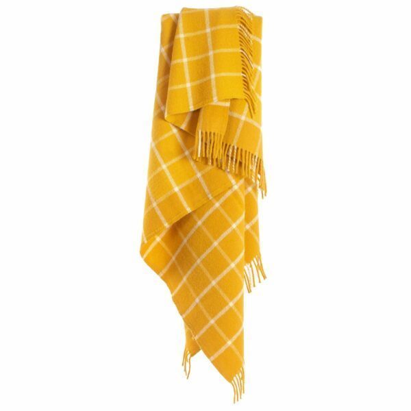 Chequered Check Knee Blanket Tweedmill Wool Bed Throws - Image 2