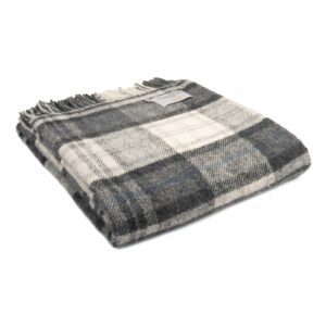 Cottage Check Throw Blanket Tweedmill Wool Bed Throws