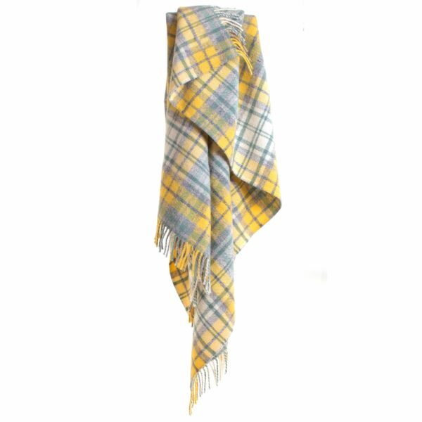 Cottage Check Knee Blanket Tweedmill Wool Bed Throws - Image 2