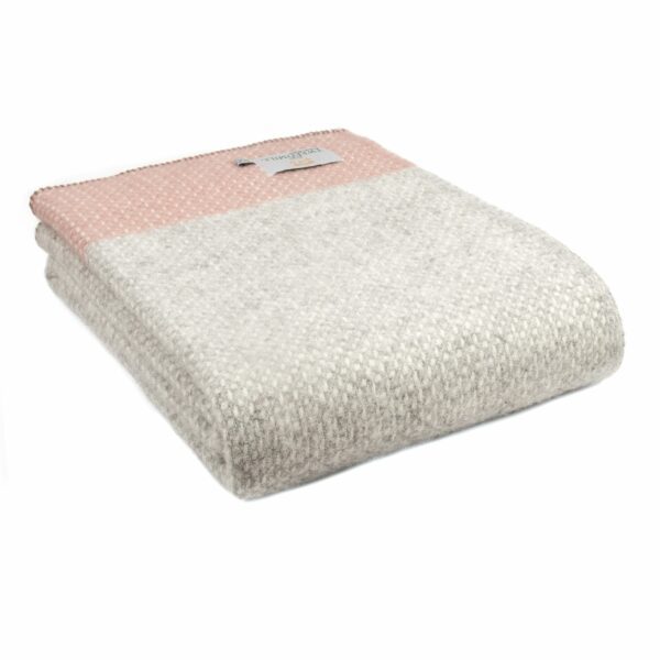 Crossweave Wool Throw Blanket Tweedmill Wool Bed Throws - Image 4