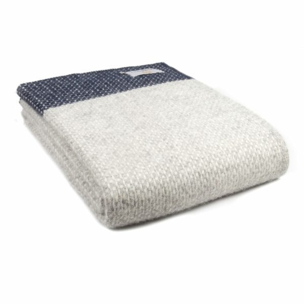 Crossweave Wool Throw Blanket Tweedmill Wool Bed Throws - Image 2