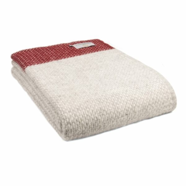 Crossweave Wool Throw Blanket Tweedmill Wool Bed Throws - Image 3