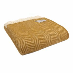 Fishbone Wool Knee Blanket Tweedmill Wool Bed Throws