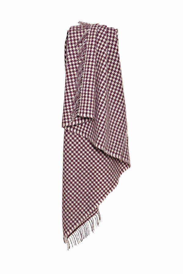 Houndstooth Wool Knee Blanket Tweedmill Wool Bed Throws - Image 2