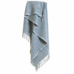 Houndstooth Wool Knee Blanket Tweedmill Wool Bed Throws