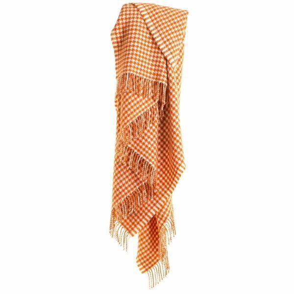 Houndstooth Wool Knee Blanket Tweedmill Wool Bed Throws - Image 4