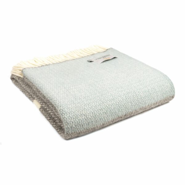 Illusion Panel Throw Blanket Tweedmill Wool Bed Throws - Image 3