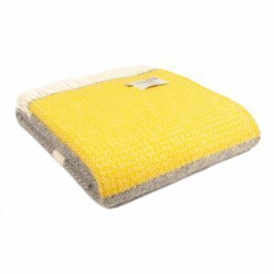 Illusion Panel Throw Blanket Tweedmill Wool Bed Throws