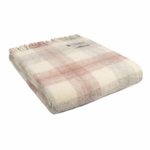 Meadow Check Throw Blanket Tweedmill Wool Bed Throws