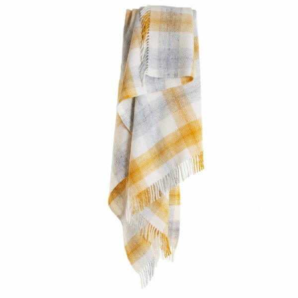 Meadow Check Knee Blanket Tweedmill Wool Bed Throws - Image 2