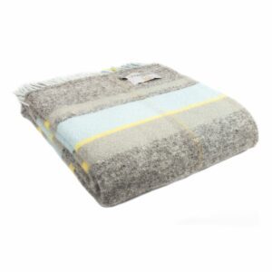 Mills Check Throw Blanket Tweedmill Wool Bed Throws