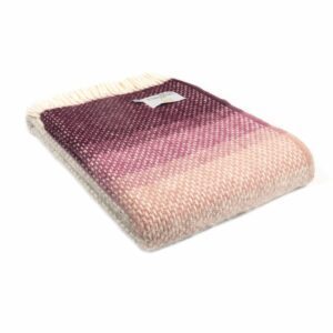 Ombre Wool Throw Blanket Tweedmill Wool Bed Throws