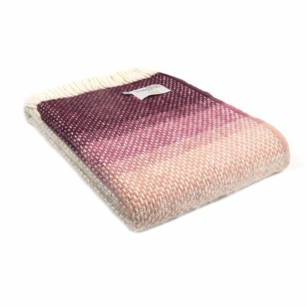 Ombre Wool Throw Blanket Tweedmill Wool Bed Throws