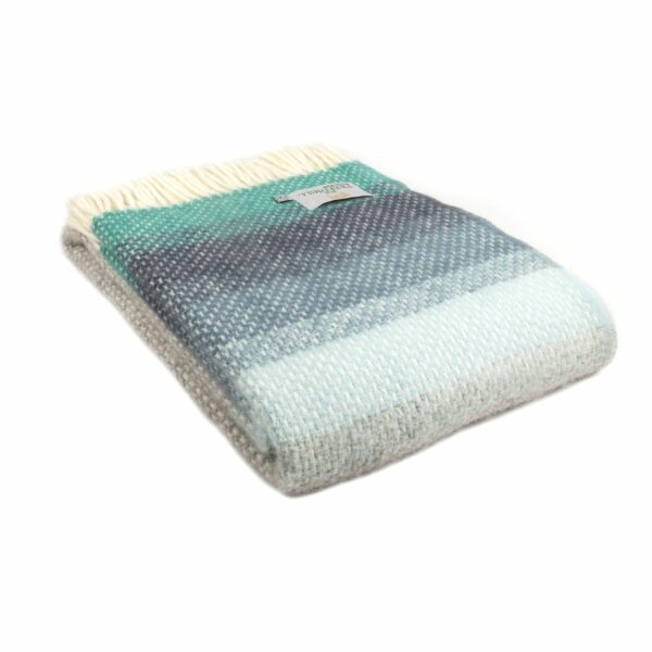 Ombre Wool Throw Blanket Tweedmill Wool Bed Throws - Image 2