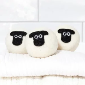 British Wool Tumble Dryer Balls Little Beau Sheep Laundry Care